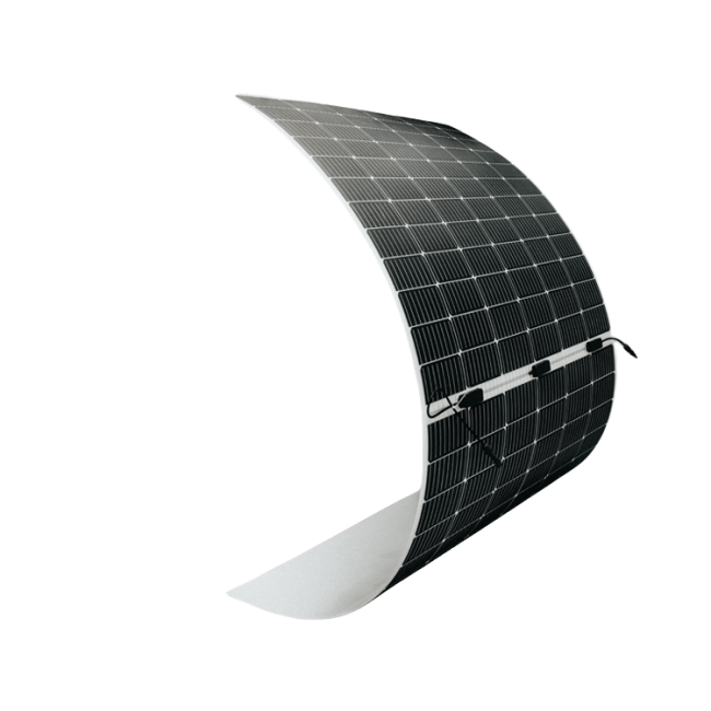 Panel solar semiflexible monocristalino de ETFE para proyecto comercial