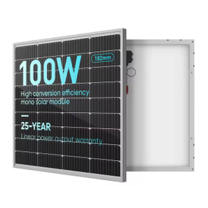 Panel solar fotovoltaico monocristalino de 100 vatios y 12 voltios de 100 vatios para caravana