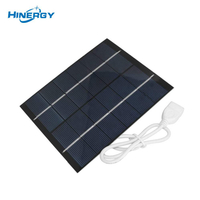 Hinergy Mini Panel Solar con Puerto de Conexión de Salida Micro USB Cargador de Teléfono