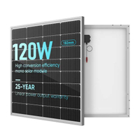 12 voltios 120 vatios monocristalino 120W 12V Panel solar para caravana