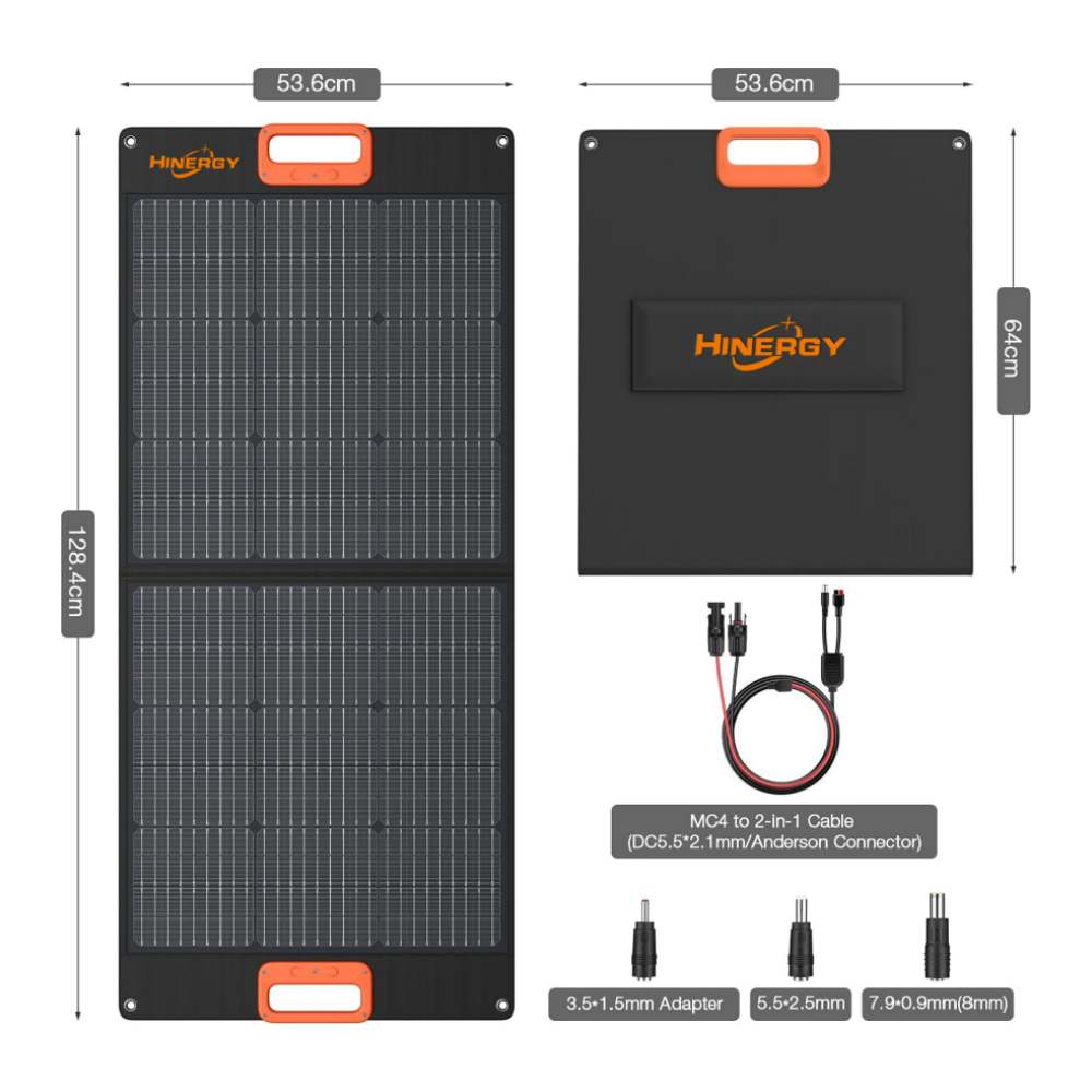  El mejor cargador de paneles solares portátil plegable de 100 vatios para remolques de camping