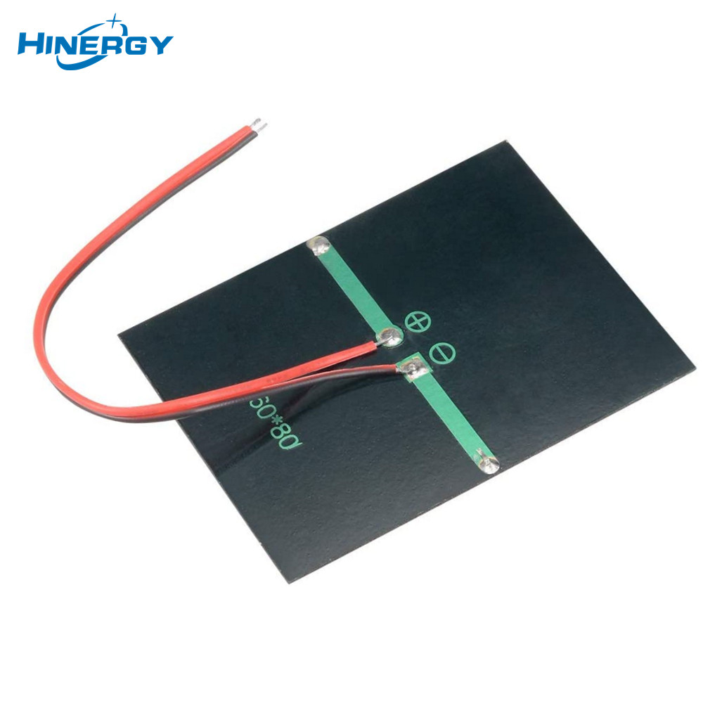 Hinergy DIY cableado de células solares 1 V 1,5 V 2 V 3 V 4 V 5 V 6 V 12 V 18 V CC conexión mini panel solar con cable 