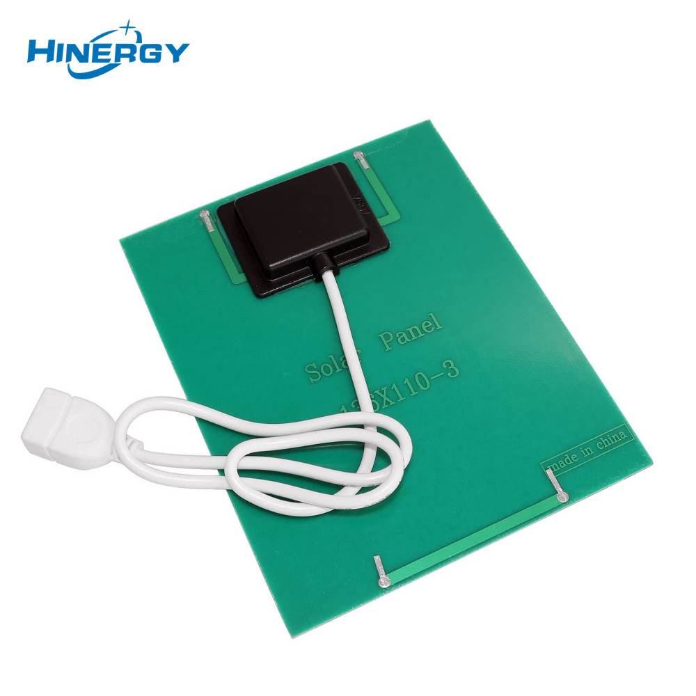 Hinergy Mini Panel Solar con Puerto de Conexión de Salida Micro USB Cargador de Teléfono