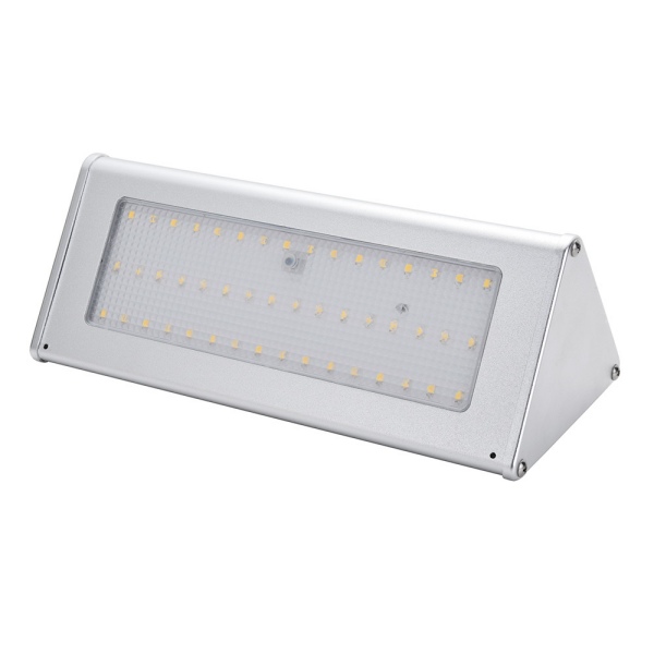 Lámpara de inducción solar para exteriores Ip65, luz LED de montaje en pared para valla de jardín