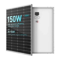 Panel solar monocristalino de 150 vatios y 12 voltios 150W 12V Precio de venta