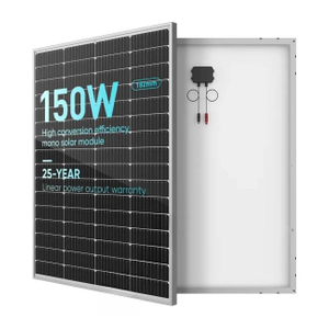 Panel solar monocristalino de 150 vatios y 12 voltios 150W 12V Precio de venta