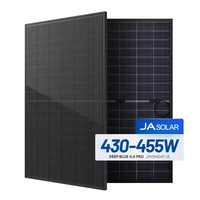 Ja Solar 440w 450w Todos los paneles solares bifaciales con marco negro 