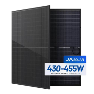 Ja Solar 440w 450w Todos los paneles solares bifaciales con marco negro 