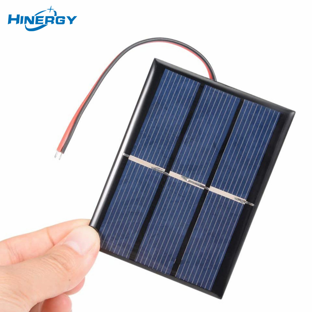 Hinergy DIY cableado de células solares 1 V 1,5 V 2 V 3 V 4 V 5 V 6 V 12 V 18 V CC conexión mini panel solar con cable 