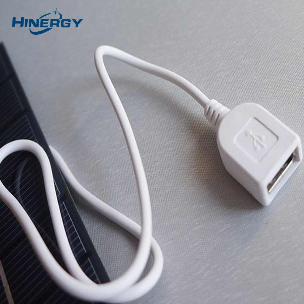 Hinergy Mini Panel Solar con Puerto de Conexión de Salida Micro USB Cargador de Teléfono