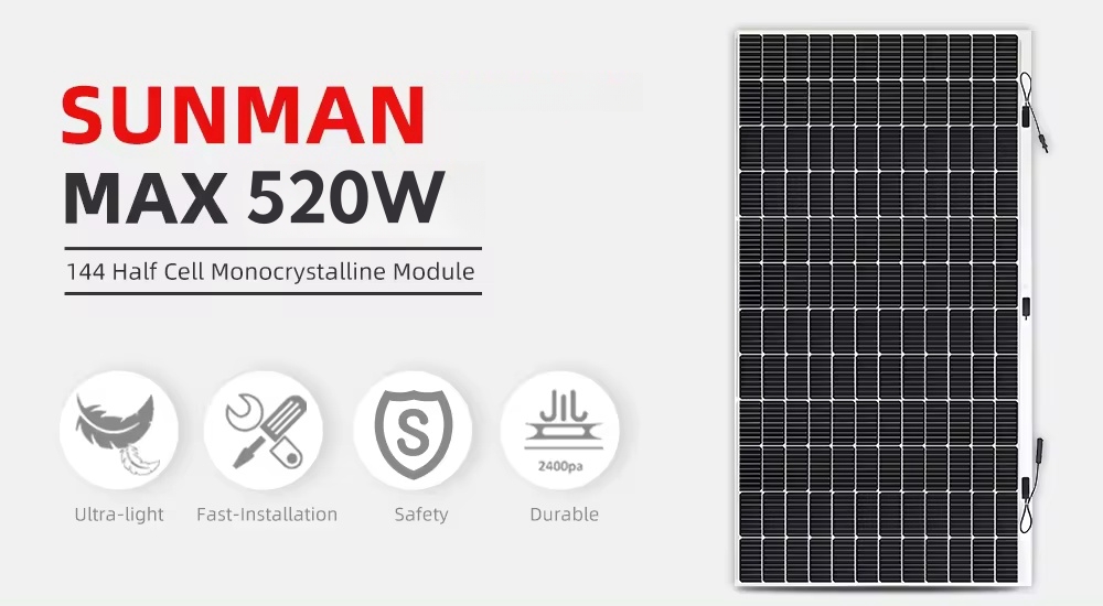 Panel solar flexible Sunman 520W