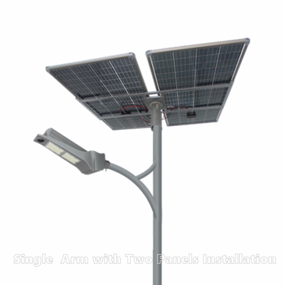 La mejor farola LED solar integrada para exteriores | Lámpara de carretera 