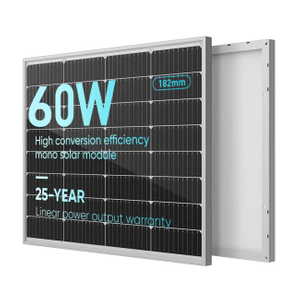 Precio del panel solar monocristalino de 60 vatios y 12 voltios 12 V 60 W