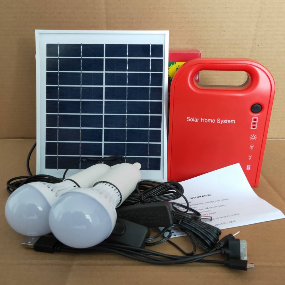  Kit de iluminación solar para el hogar | Sistema de energía portátil para aldeas