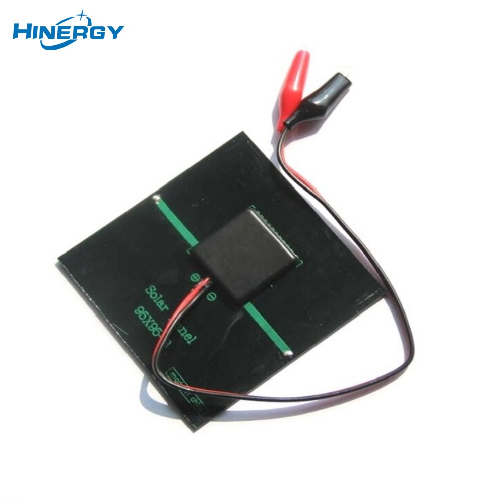 Hinergy Mini módulo de panel solar pequeño 5 V 5,5 V 6 V 12 V 18 V DIY cargador de células solares epoxi con clip de cocodrilo 