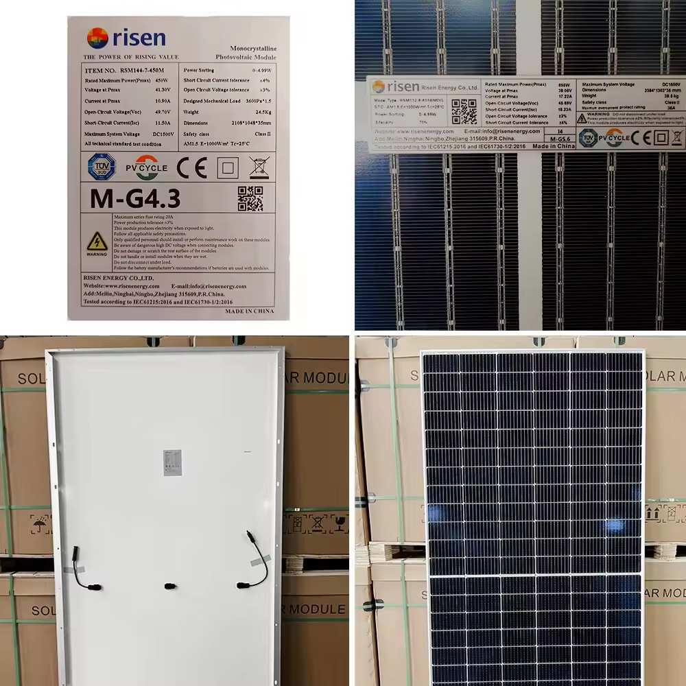 Precio del panel solar fotovoltaico bifacial monocristalino de 700 vatios de Risen Energy