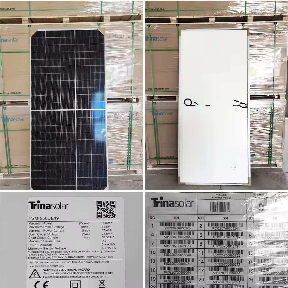 Trina Solar Vertex Tsm 700w N Tipo Topcon Pv Paneles solares bifaciales Precio de costo