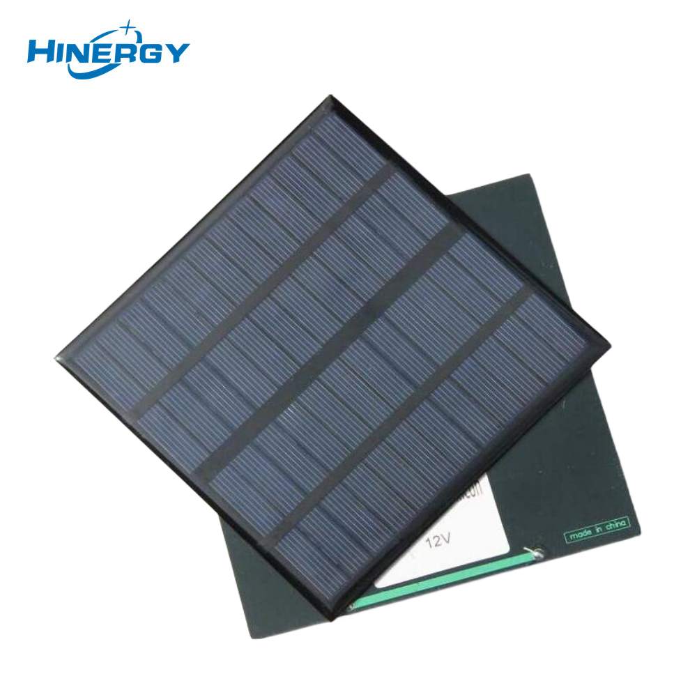 Hinergy 12 voltios monocristalino pequeño negro DIY módulo de panel solar 12v con precio barato