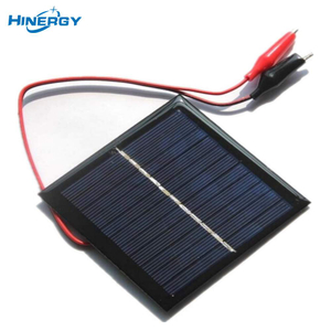 Hinergy Mini módulo de panel solar pequeño 5 V 5,5 V 6 V 12 V 18 V DIY cargador de células solares epoxi con clip de cocodrilo 