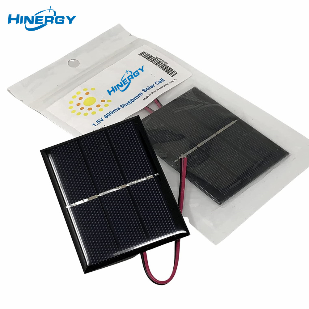 Hinergy DIY cableado de células solares 1 V 1,5 V 2 V 3 V 4 V 5 V 6 V 12 V 18 V CC conexión mini panel solar con cable 