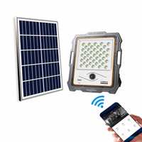 Luces de inundación para exteriores con energía solar | Focos exteriores con cámara de vigilancia con sensor de movimiento