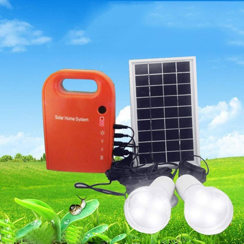  Kit de iluminación solar para el hogar | Sistema de energía portátil para aldeas