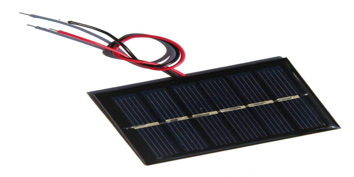 Mini panel solar con conductores y opciones de cables